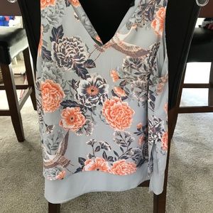 Floral sleeveless top